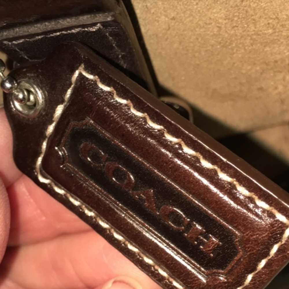 Classic Coach Beige Brown Handbag in EUC! - Picture 2 of 6